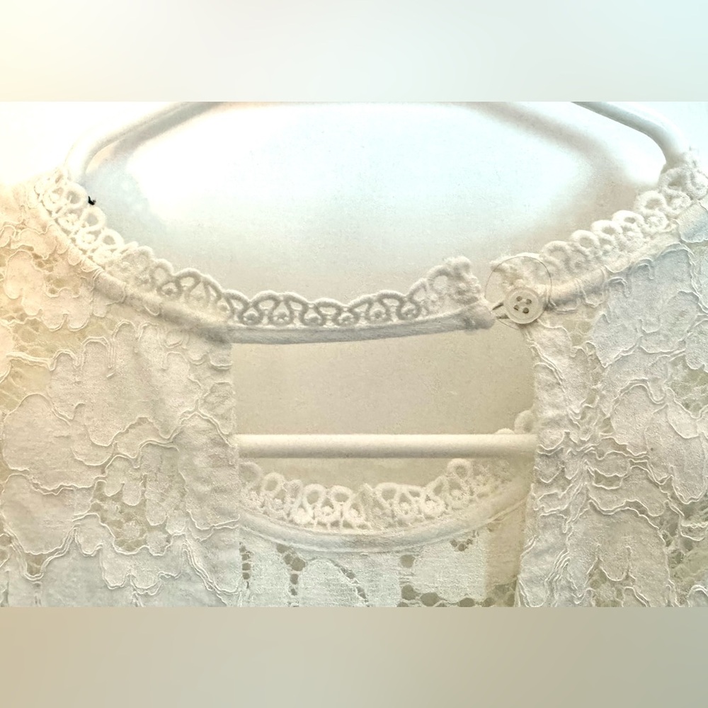 Elodie Lace Tank Top - White - Picture 6 of 9